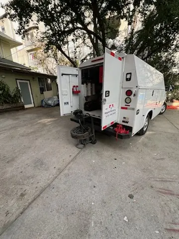 Magnet Plumbing service vehicle on-site for Water Heater Repair in Adamson Creek
